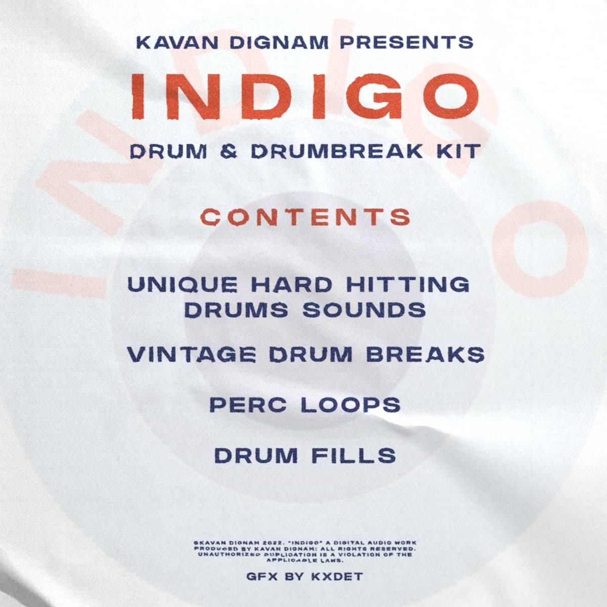 INDIGO drum break and drum kit — additional product image by Kavan Dignam